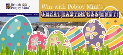 Pobjoy Mint Great Easter Egg Hunt competition