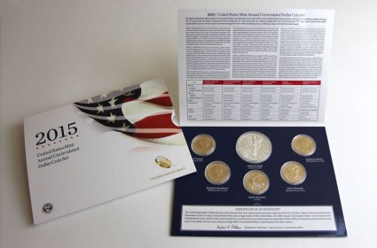 2015 US Mint Annual Uncirculated Dollar Coin Set