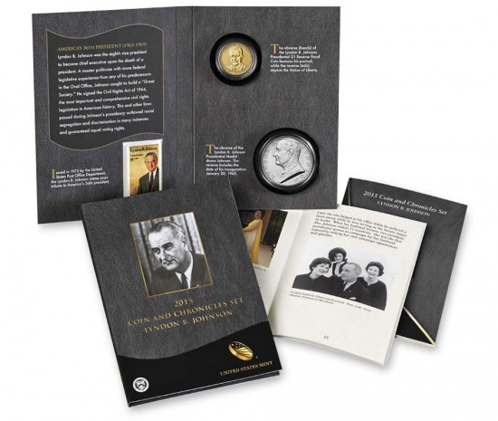 2015 Lyndon B. Johnson Coin and Chronicles Set