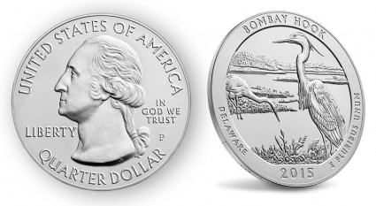 2015-P Bombay Hook Five Ounce Silver Uncirculated Coin