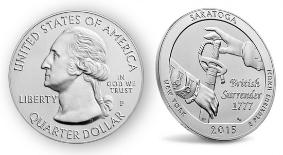 2015-P Saratoga Five Ounce Silver Uncirculated Coin