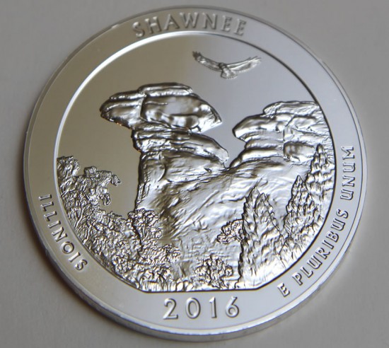 2016 Shawnee National Forest Five Ounce Silver Bullion Coin