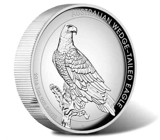 2016 Australian Wedge-Tailed Eagle 1 oz Silver Proof High Relief Coin