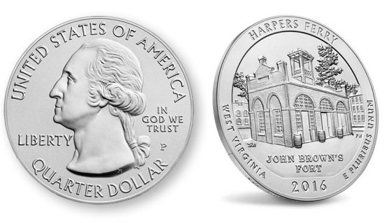 2016-P Harpers Ferry Five Ounce Silver Uncirculated Coin
