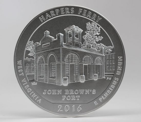 2016-P Harpers Ferry National Historical Park Five Ounce Silver Uncirculated Coin