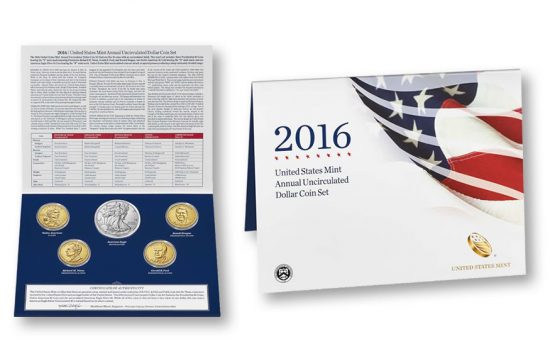 US Mint Annual Uncirculated Dollar Coin Set for 2016
