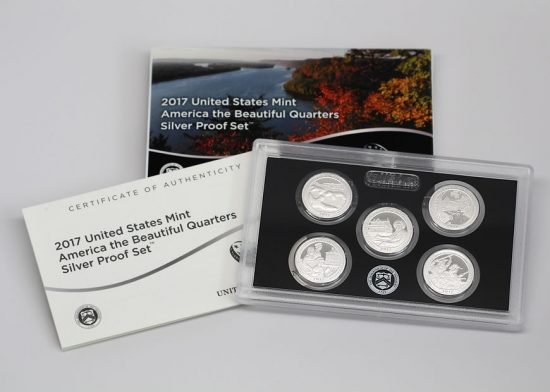 2017 America the Beautiful Quarters Silver Proof Set Photo