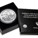 US Mint Sales: Yellowstone Five Ounce Silver Uncirculated Coin Sells Out