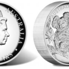 2013 Australian Koala 5 Ounce High Relief Silver Coins
