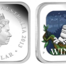 2013 Winter Silver Square Coin Third in Australian Seasons Series
