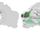 2013 Australian Map Shaped Platypus Silver Coin