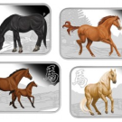 2014 Year of the Horse Rectangle Silver Coins