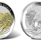 2014 Australian Gilded and 1/10 Oz Koala Silver Coins