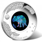 2014 Australian Opal Tasmanian Devil Silver Coin 5th in Series
