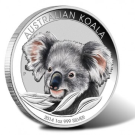 Colorized 2014 Australian Koala Silver Coin