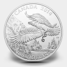 Canadian 2014 $100 Bald Eagle Silver Coin for Face Value