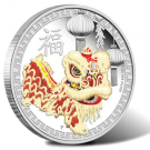 Chinese Lion Dance Depicted on 2015 Australian Silver Coin