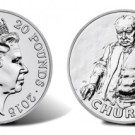 2015 £20 Churchill Silver Coin at Face Value
