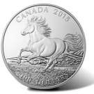 2015 $100 Canadian Horse Silver Coins at Face Value