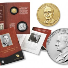 Harry S. Truman Stamps, Coins and Silver Medal in Set